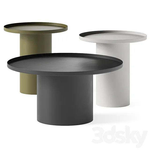 La Forma Fleksa Coffee Tables 3D Model La Forma Fleksa Coffee Tables 3D Model