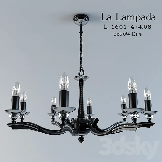 La Lampada L. 1601-4 + 4.8 3D Model La Lampada L. 1601-4 + 4.8 3D Model