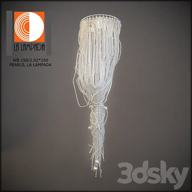 LA LAMPADA WB 158_2.02 * 250 PEARLS 3DModel LA LAMPADA WB 158_2.02 * 250 PEARLS 3DModel
