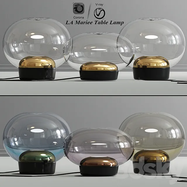 LA Mariee Table Lamp 3DModel