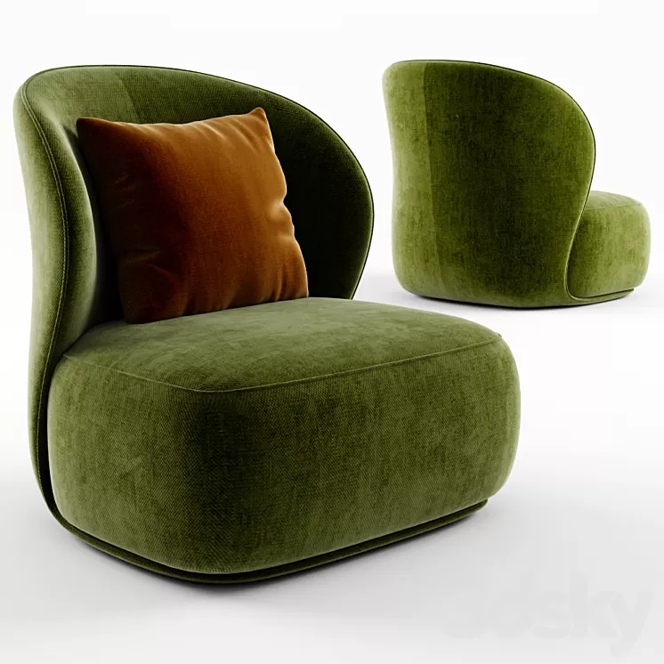 La Pipe Lounge Chair 3D Model La Pipe Lounge Chair 3D Model