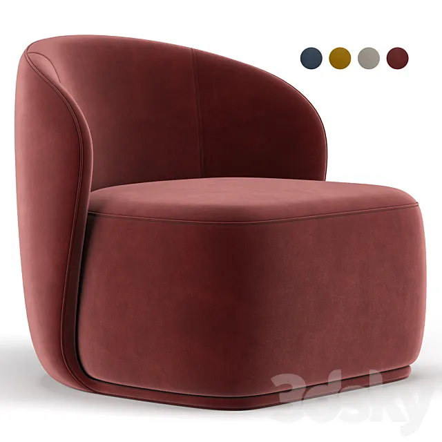 La Pipe Lounge Chair 3D Model La Pipe Lounge Chair 3D Model