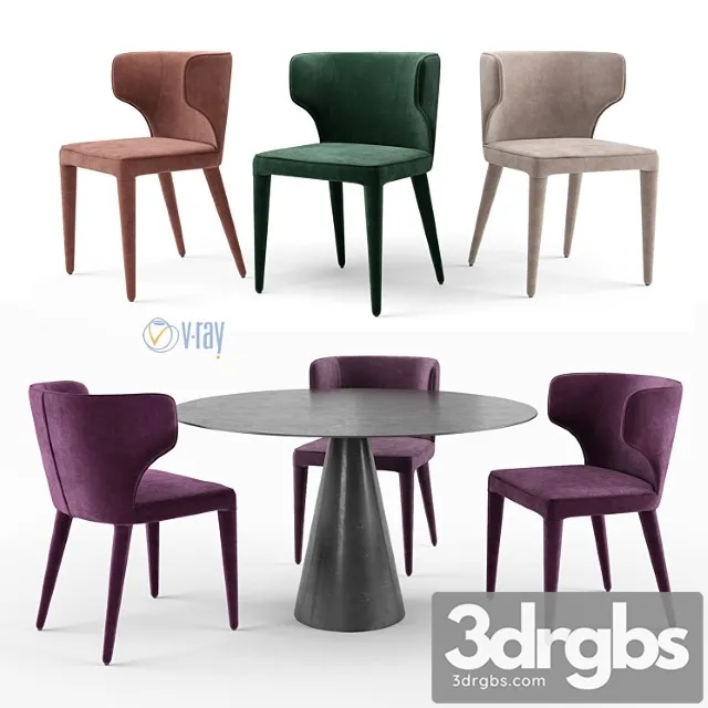 La redoute. am.pm. favinie chair. mayra table. 2 3D Model Download