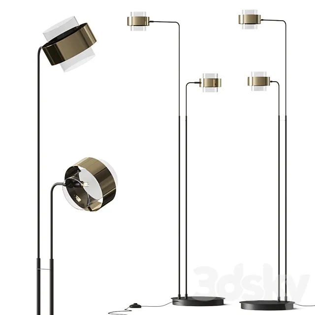 La Redoute Botello Reading Floor Lamp 3D Model La Redoute Botello Reading Floor Lamp 3D Model