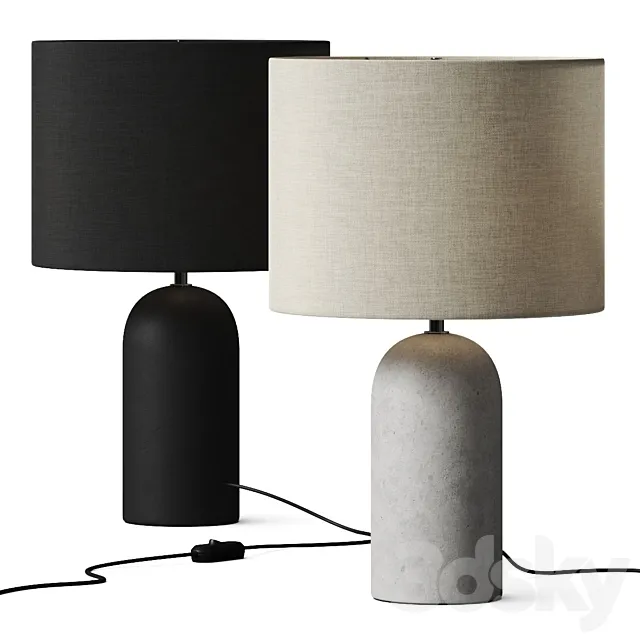 La Redoute Emna Concrete Table Lamp 3DModel La Redoute Emna Concrete Table Lamp 3DModel