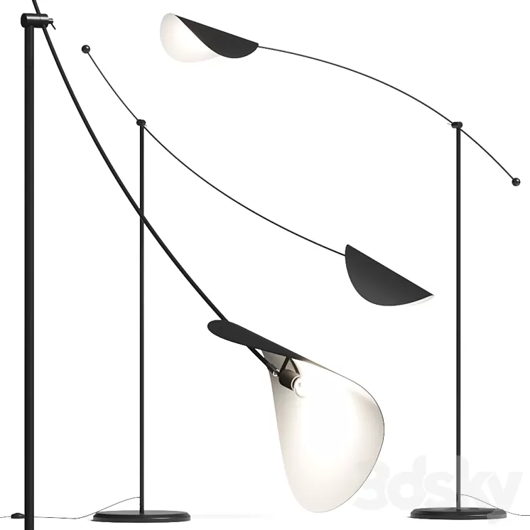 La Redoute Funambule Adjustable Reading Arc Floor Lamp 3D Model