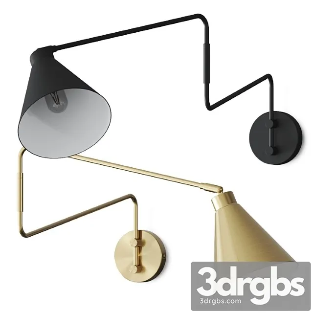 La redoute hiba articulated metal wall lamp 3D Model Download La redoute hiba articulated metal wall lamp 3D Model Download