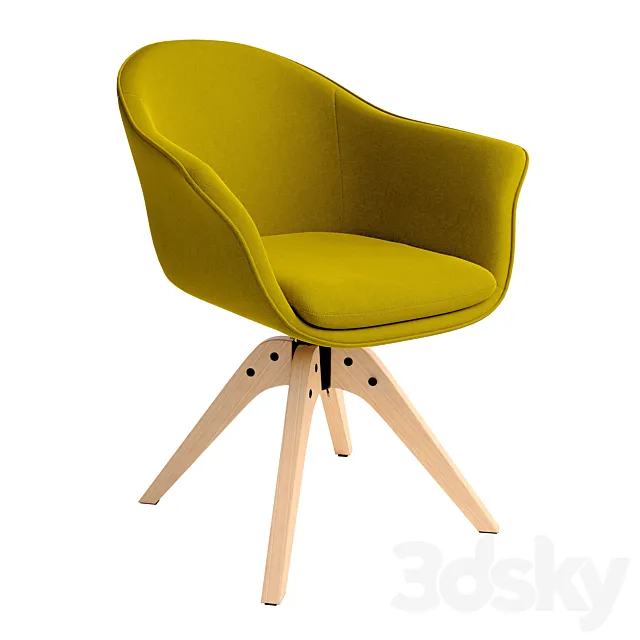 LA REDOUTE INTERIEURS Office swivel armchair Quilda 3D Model