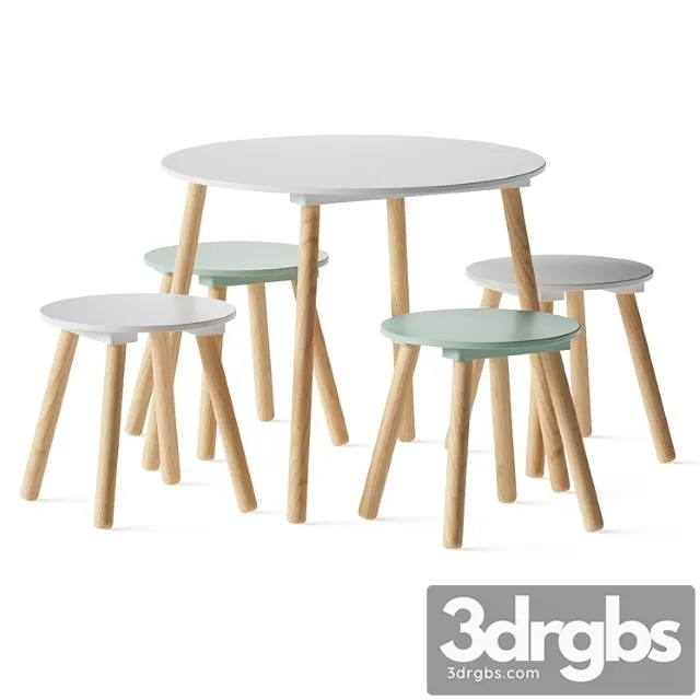 La redoute jimi child’s table and stools La redoute jimi child’s table and stools