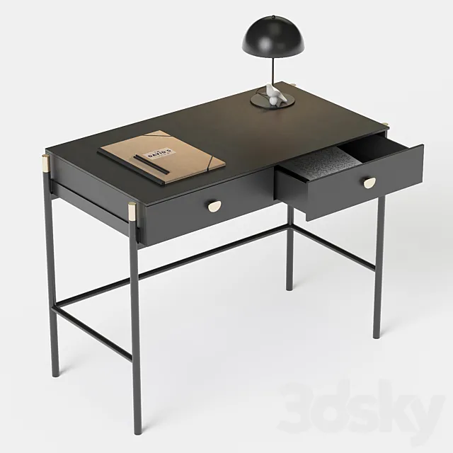 La Redoute Novani. Office with 2 drawers 3DModel La Redoute Novani. Office with 2 drawers 3DModel