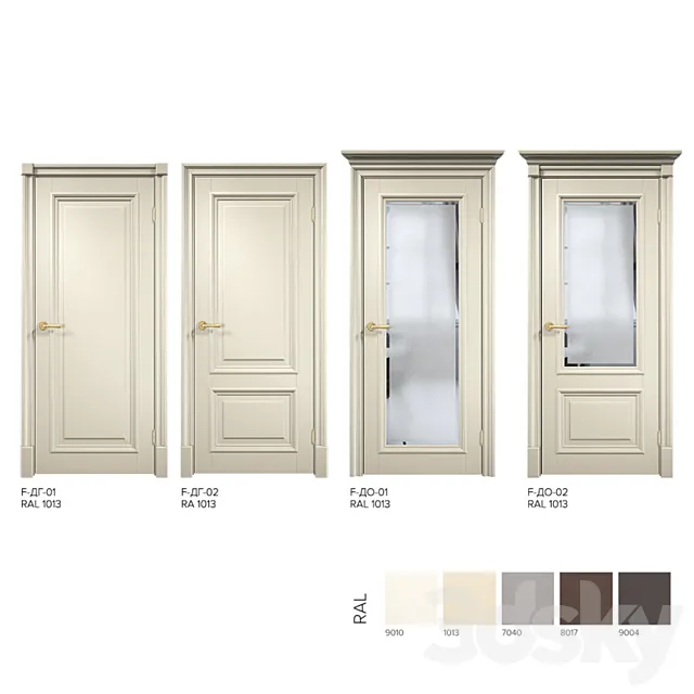 Laban Interior doors. Series “Brescia F” 3D Model