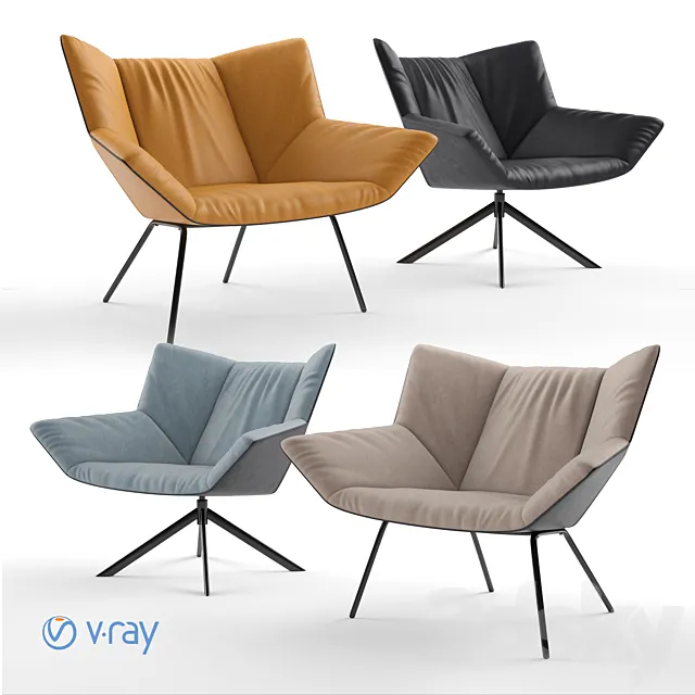 Label. Armchair Gustav. 3D Model Label. Armchair Gustav. 3D Model