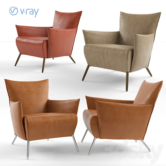 Label. Cheo Armchair. 3D Model Label. Cheo Armchair. 3D Model