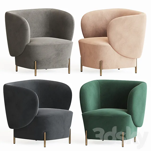Labimba armchair sphaus 3D Model