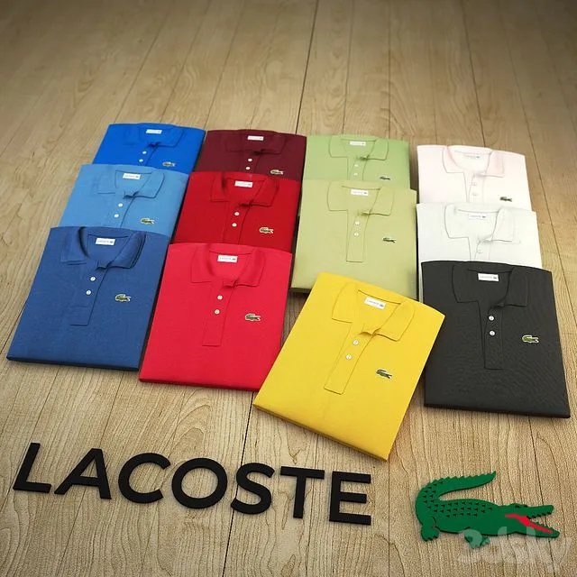 Lacoste T shirt 12 colors 3D Model