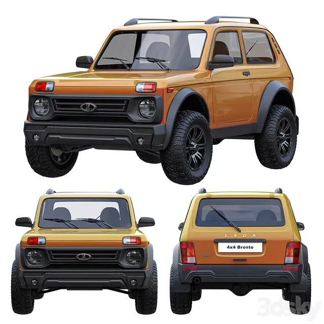 Lada Niva Bronto 4×4 3D Model