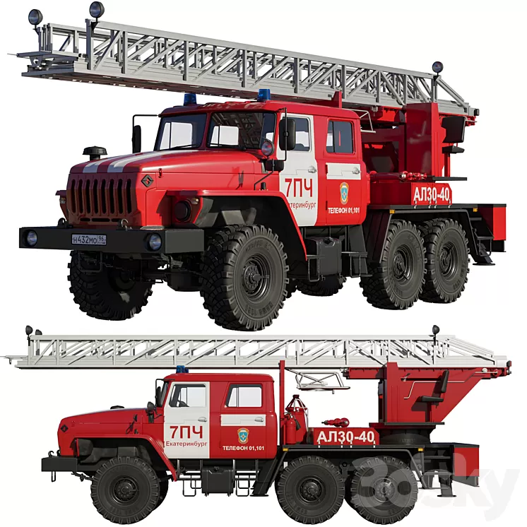 Ladder AL30-40 3D Model