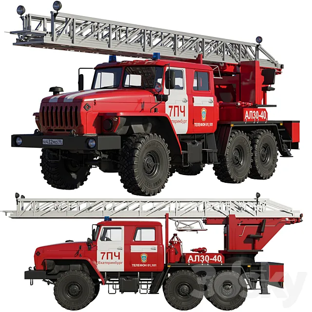 Ladder AL30-40 3DModel