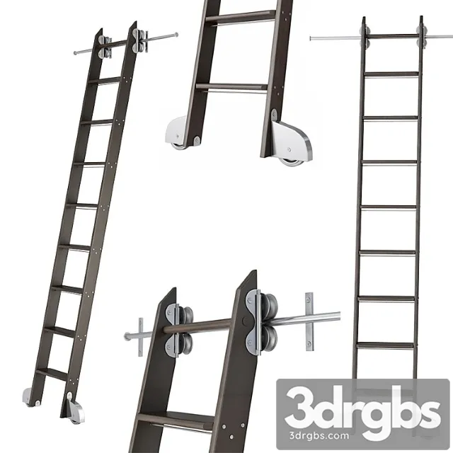 Ladder for home library 3D Model Download