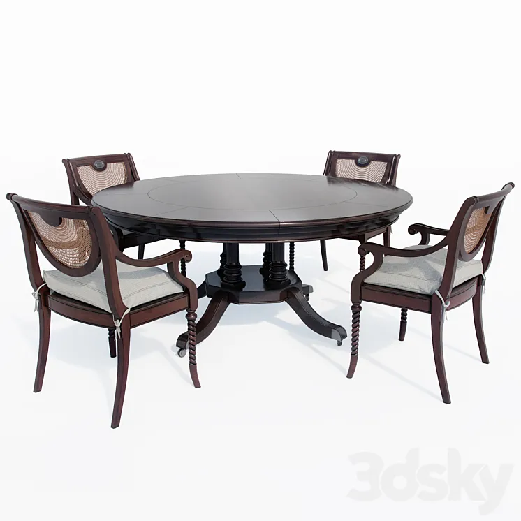 LADY EMILY'S FAVORITE ARM CHAIR 3D Model Free Download