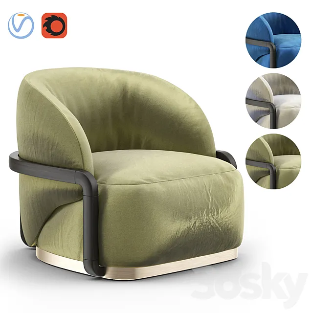 LADY PEACOCK Armchair 3DModel LADY PEACOCK Armchair 3DModel