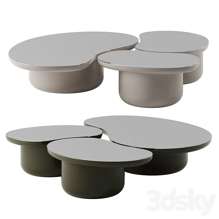 Laghi Coffee Tables by Secolo 3D Model Free Download