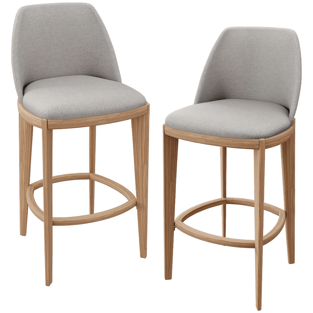 Lagom – Bar stool Fin Gray 3D Model Lagom – Bar stool Fin Gray 3D Model