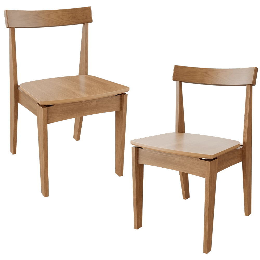 Lagom – Chair Minimalist oak 3D Model Lagom – Chair Minimalist oak 3D Model