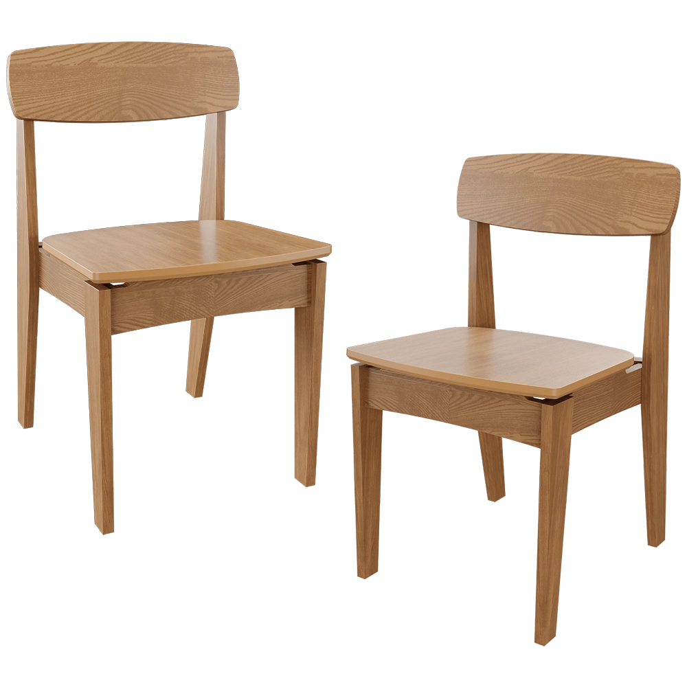Lagom – Chair Norman oak 3D Model Lagom – Chair Norman oak 3D Model