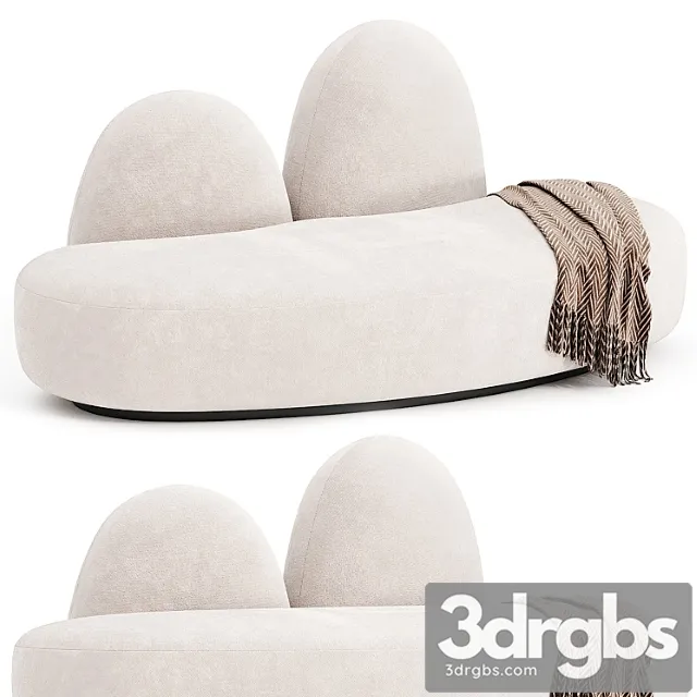 Lagu Fuyu Curved 2 Seater Fabric Sofa 3D Model Download Lagu Fuyu Curved 2 Seater Fabric Sofa 3D Model Download