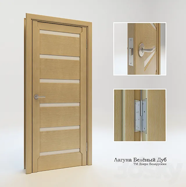 Laguna bleached oak 3D Model