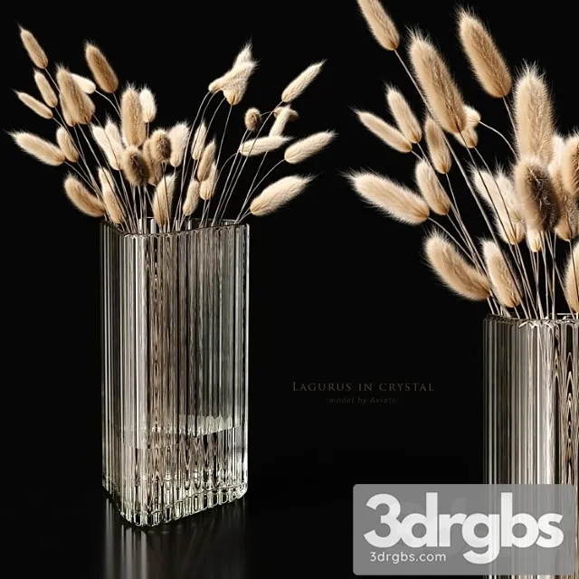 Lagurus in crystal Lagurus in crystal