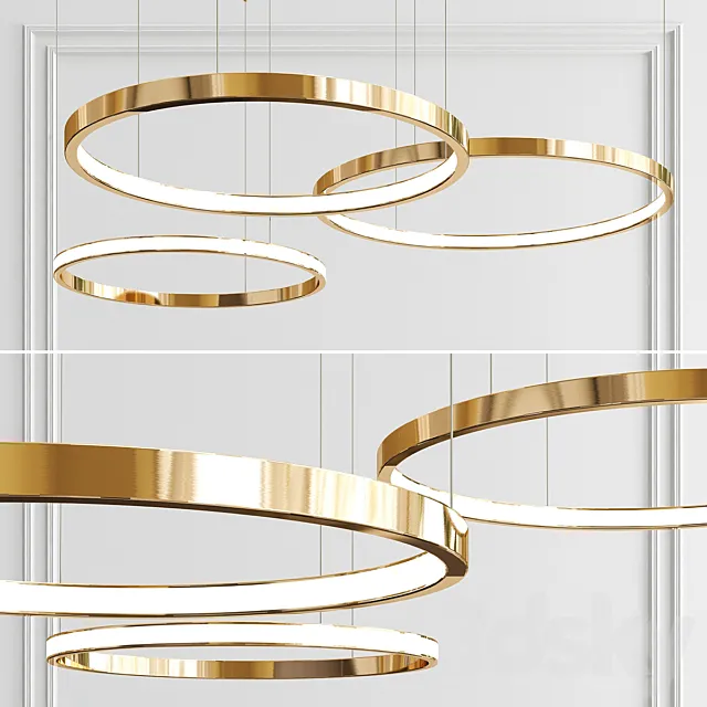 Lahti 100 Ring ?handelier 3DModel