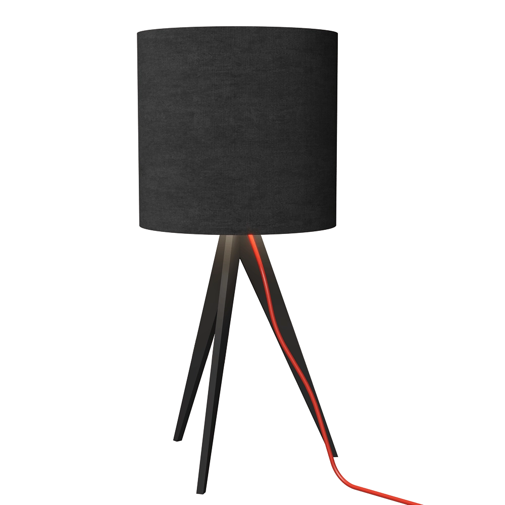 LaLampa – Table lamp Tripod Wood 3D Model