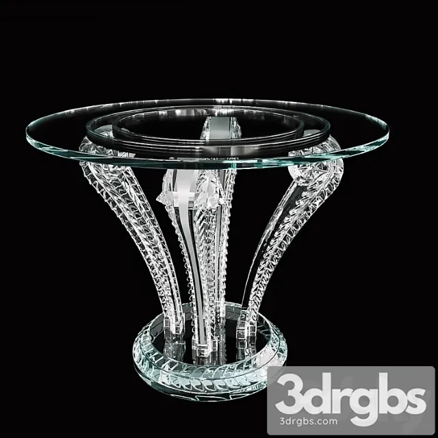 Lalique Marsan Pedestal Table 2 3D Model Download