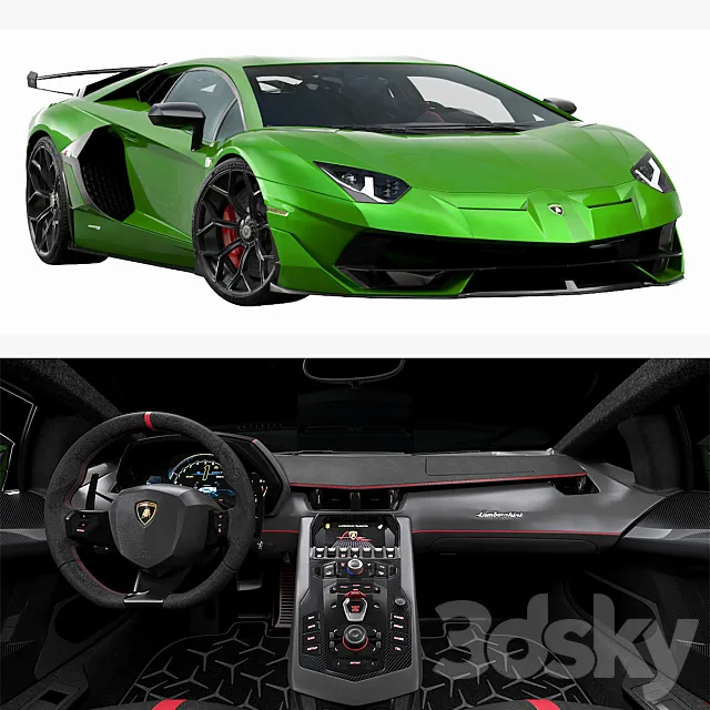 Lamborghini Aventador SVJ 3DModel