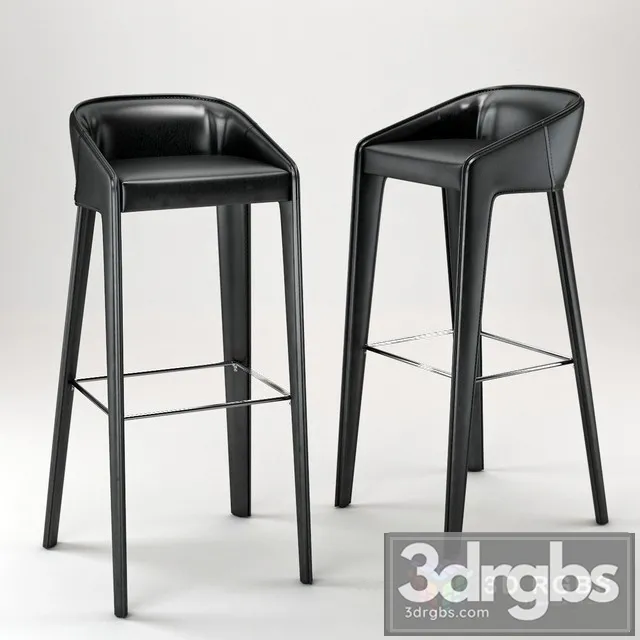 Lamina Too Bar Stool 3D Model Download Lamina Too Bar Stool 3D Model Download