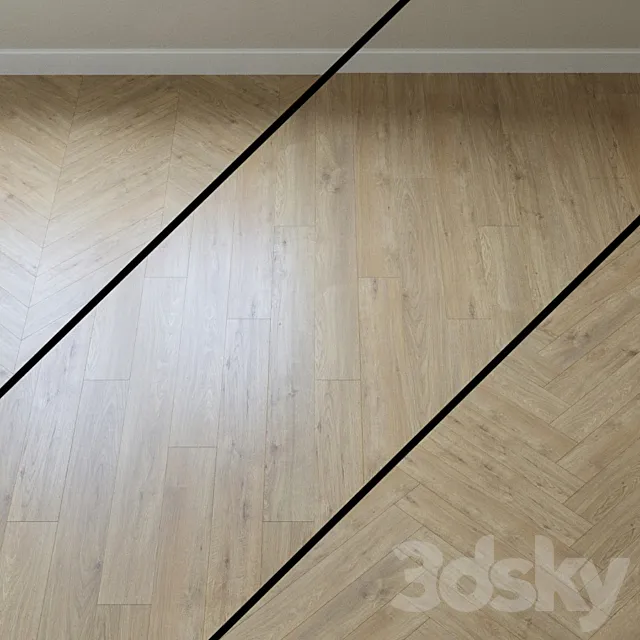 Laminate haro tritty 200 aqua oak sicily puro 3D Model