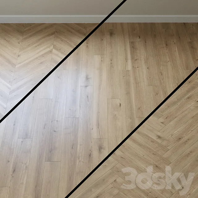 Laminate haro tritty 90 oak melina puro 3D Model