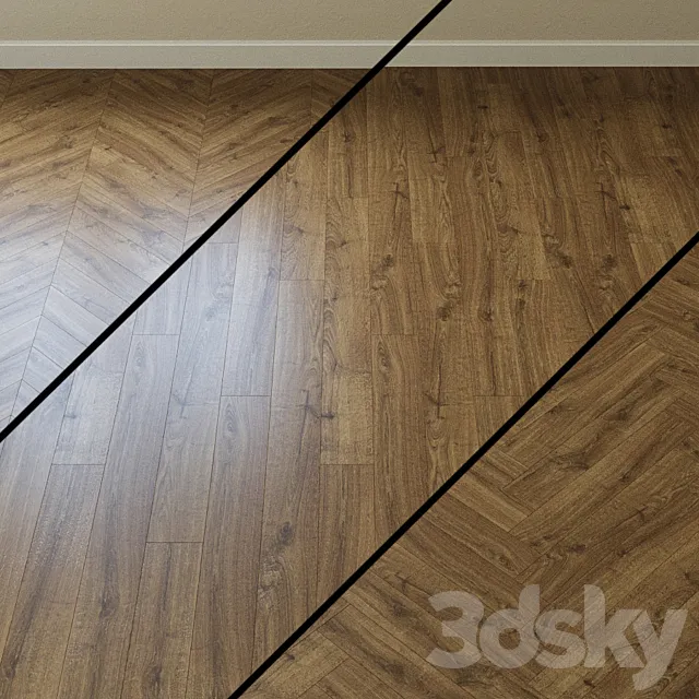 Laminate Pergo OAK PLAT BROWN 3D Model