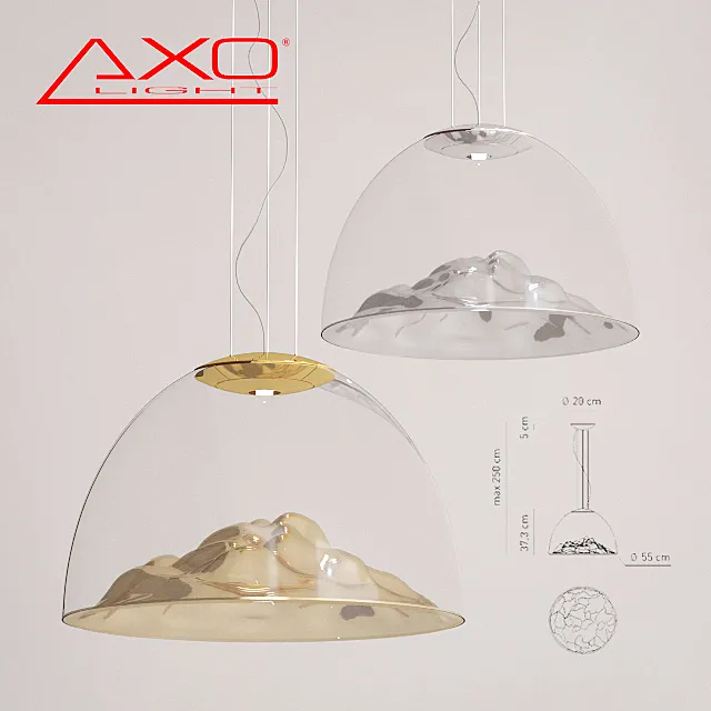 Lamp Axo Light Mountain View 3DModel Lamp Axo Light Mountain View 3DModel