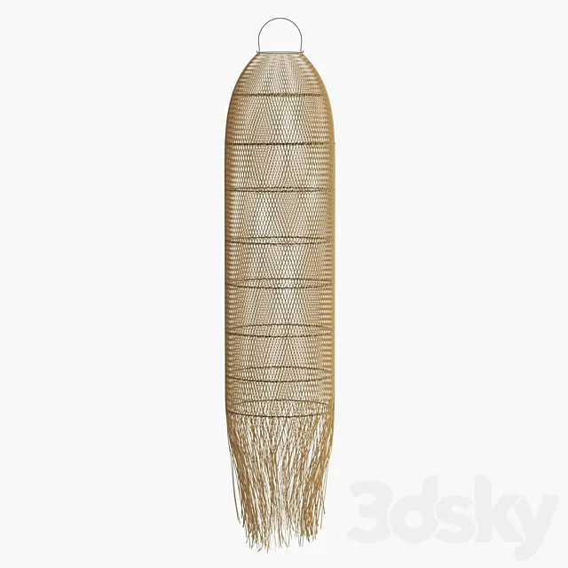Lamp BAZAR BIZAR made of rattan 3D Model