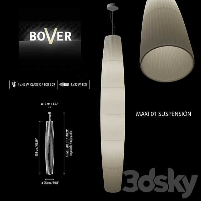 Lamp Bover MAXI 01 SUSPENSIÓN 3D Model Lamp Bover MAXI 01 SUSPENSIÓN 3D Model