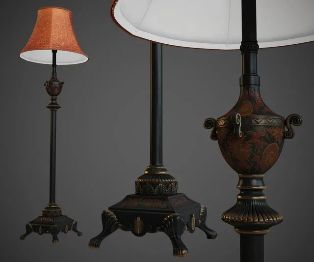 LAMP CHIARO VERSACE 3D Model LAMP CHIARO VERSACE 3D Model