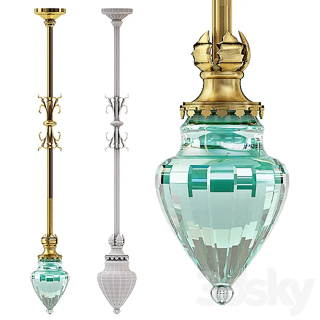 Lamp classic 01 3D Model Lamp classic 01 3D Model