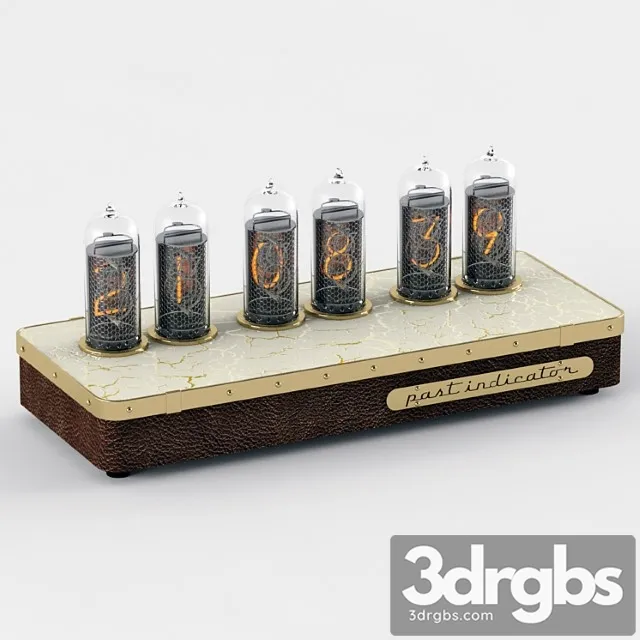 Lamp clock past indicator merkuri-4 3D Model Download