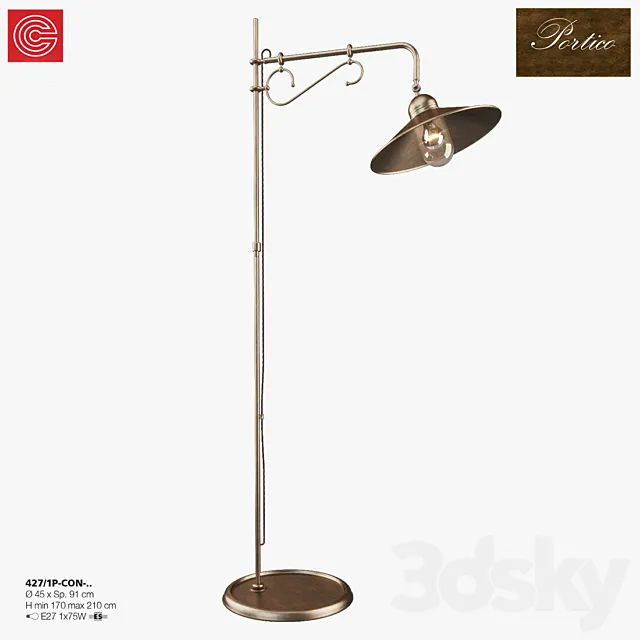 Lamp Cremasco illuminazione Portico art.427 3DModel Lamp Cremasco illuminazione Portico art.427 3DModel