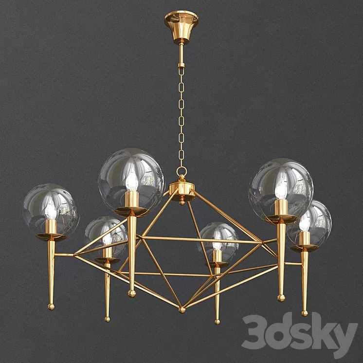 Lamp Droplight Postmodern Art 3D Model Lamp Droplight Postmodern Art 3D Model