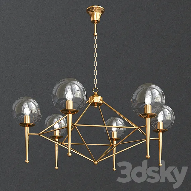 Lamp Droplight Postmodern Art 3DModel