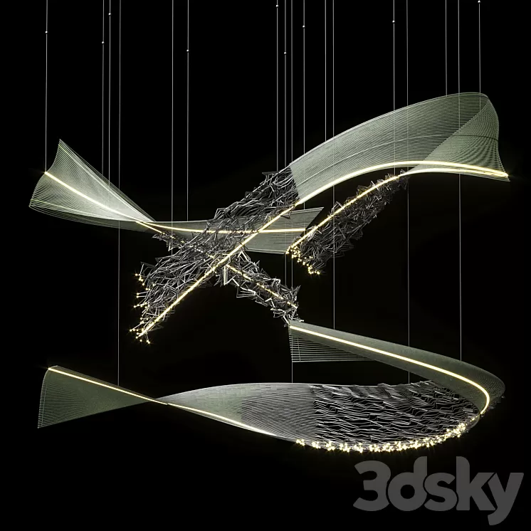 Lamp Fantail 3D Model Lamp Fantail 3D Model